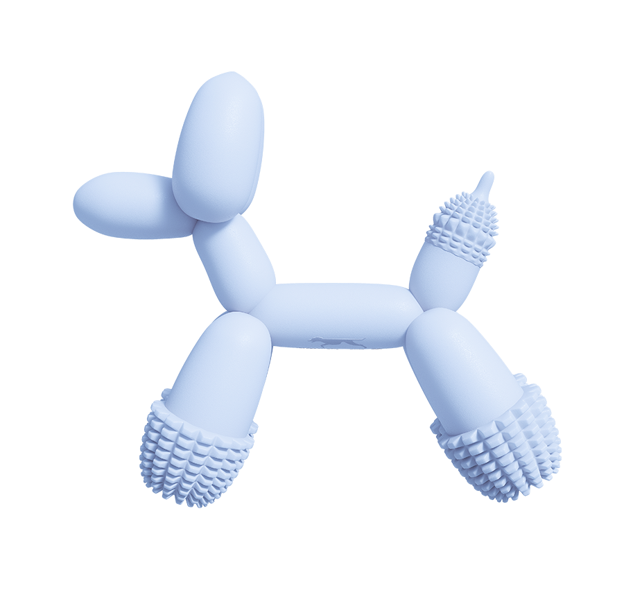 Gioco per cani a forma di palloncino blu